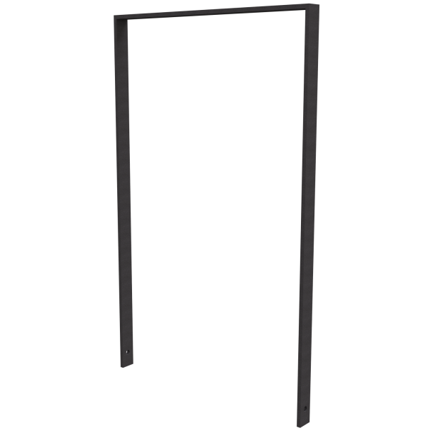 Lean-on hoop of flat bar steel | 50 x 12 mm | without cross bar | total width: 750 mm | hot-dip galvanized and coated DB 703